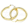 Oro Laminado Medium Hoop, Gold Filled Style Polished, Golden Finish, 02.170.0235.40