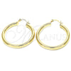 Oro Laminado Medium Hoop, Gold Filled Style Polished, Golden Finish, 02.170.0235.40