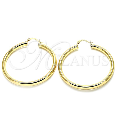 Oro Laminado Large Hoop, Gold Filled Style Polished, Golden Finish, 02.170.0235.50 for wholesale, main product view