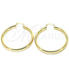 Oro Laminado Large Hoop, Gold Filled Style Polished, Golden Finish, 02.170.0235.50