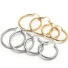 Oro Laminado Large Hoop, Gold Filled Style Polished, Golden Finish, 02.170.0235.50