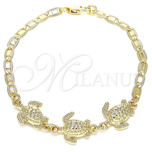 Gold Filled Bracelet — Fancy Bracelet Turtle Design Polished 03.63. 04 MM — main product view — SKU 121237 | Oro Laminado brazalete — elegante Bracelet Turtle diseño pulido 03.63. 04 MM — SKU 121237