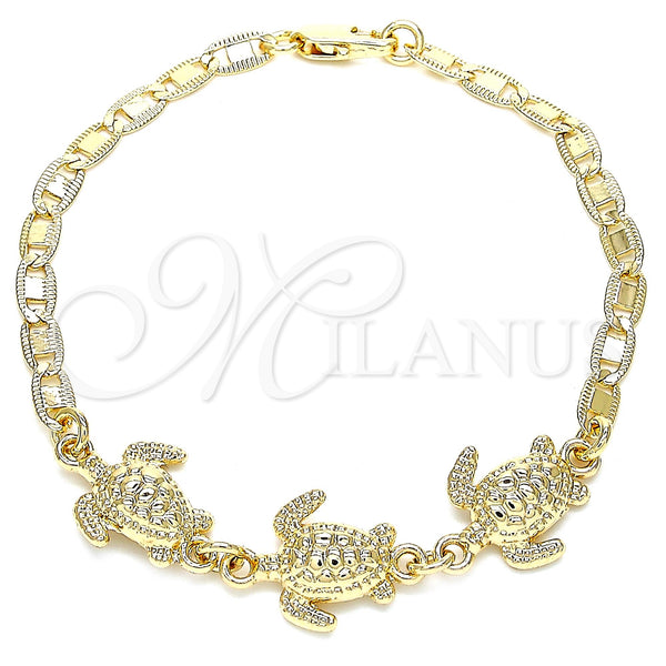 Gold Filled Bracelet — Fancy Bracelet Turtle Design Polished 03.63. 04 MM — main product view — SKU 121237 | Oro Laminado brazalete — elegante Bracelet Turtle diseño pulido 03.63. 04 MM — SKU 121237