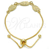 Dorado Oro Laminado Pulsera, vista 6 de la galería del producto por Mayoreo, vista adicional 6 del producto