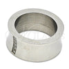 Stainless Steel Mens Ring, with White Cubic Zirconia, Polished, Steel Finish, 01.328.0005.12 (Size 12)