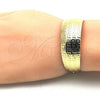 Oro Laminado Individual Bangle, Gold Filled Style Greek Key Design, Polished, Golden Finish, 07.329.0001 (Thickness, One size fits all)