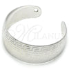 Rhodium Gold Filled Individual Bangle, Greek Key Design, Polished, Rhodium Finish, 07.329.0001.1 (Thickness, One size fits all)