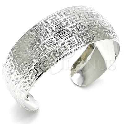 White Gold Filled Rhodium Gold-Filled Greek Key Bangle 07.329.0001.1 for wholesale, main product view