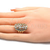Dorado Oro Laminado Anillo, vista 2 de la galería del producto por Mayoreo, vista adicional 2 del producto