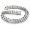 Rhodium Gold Filled Tennis Bracelet, with White Cubic Zirconia, Polished, Rhodium Finish, 03.284.0016.1.09 (10 MM Thickness, 9 Inches Length)