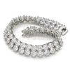 Rhodium Gold Filled Tennis Bracelet, with White Cubic Zirconia, Polished, Rhodium Finish, 03.284.0017.1.08 (12 MM Thickness, 8 Inches Length)