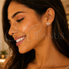 Sterling Silver Stud Earring, Butterfly Design, with White Cubic Zirconia, Polished, Raw, 02.285.0055 for wholesale, additional product view 2