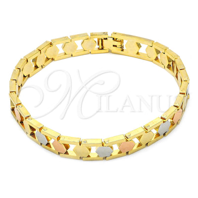 Pulsera de Oro Laminado 03.102.0038.08 por Mayoreo, vista principal del producto