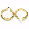 Oro Laminado Medium Hoop, Gold Filled Style Polished, Golden Finish, 02.261.0050.40