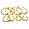 Oro Laminado Medium Hoop, Gold Filled Style Polished, Golden Finish, 02.261.0050.40