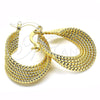 Oro Laminado Small Hoop, Gold Filled Style Twist Design, Polished, Golden Finish, 02.261.0053.20