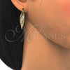 Oro Laminado Small Hoop, Gold Filled Style Twist Design, Polished, Golden Finish, 02.261.0065.25