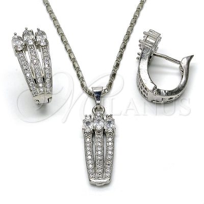 White Gold Filled Earring and Pendant Set 10.217.0006 for wholesale, main product view