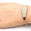 Oro Laminado ID Bracelet, Gold Filled Style Polished, Golden Finish, 03.63.1899.07 (03 MM Thickness, 1 Inches Length)