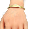 Oro Laminado ID Bracelet, Gold Filled Style Polished, Golden Finish, 03.63.1900.07 (03 MM Thickness, 1 Inches Length)