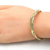 Oro Laminado Basic Bracelet, Gold Filled Style Polished, Golden Finish, 03.145.0005.08 (05 MM Thickness, 8 Inches Length)