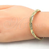 Oro Laminado Basic Bracelet, Gold Filled Style Polished, Golden Finish, 03.145.0005.08 (05 MM Thickness, 8 Inches Length)