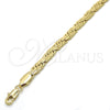 Oro Laminado Basic Bracelet, Gold Filled Style Polished, Golden Finish, 03.145.0005.08 (05 MM Thickness, 8 Inches Length)