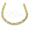 Oro Laminado Basic Bracelet, Gold Filled Style Polished, Golden Finish, 03.145.0005.08 (05 MM Thickness, 8 Inches Length)