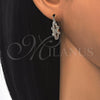 Oro Laminado Small Hoop, Gold Filled Style with White Crystal, Polished, Golden Finish, 02.100.0084.20