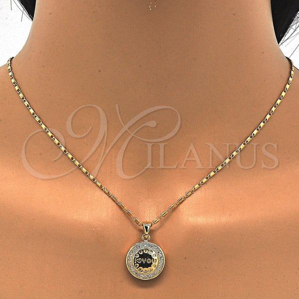 Gold Filled Ring — Earring and Pendant Adult Set Heart Design with — alternate product view — SKU 121967 | Oro Laminado anillo — Earring and Pendant Adult Set corazón diseño with — SKU 121967