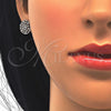 Rhodium Gold Filled Earring and Pendant Adult Set, with White Cubic Zirconia, Polished, Rhodium Finish, 10.156.0160.1