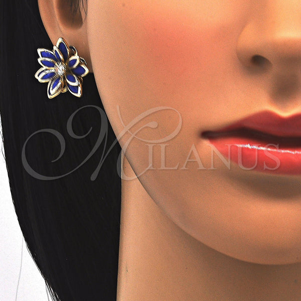 Gold Filled Ring — Earring and Pendant Adult Set Flower Design with — alternate product view — SKU 122083 | Oro Laminado anillo — Earring and Pendant Adult Set flor diseño with — SKU 122083