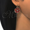 Dorado Oro Laminado Aretes, vista 3 de la galería del producto por Mayoreo, vista adicional 3 del producto