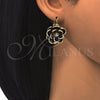 Dorado Oro Laminado Aretes, vista 3 de la galería del producto por Mayoreo, vista adicional 3 del producto
