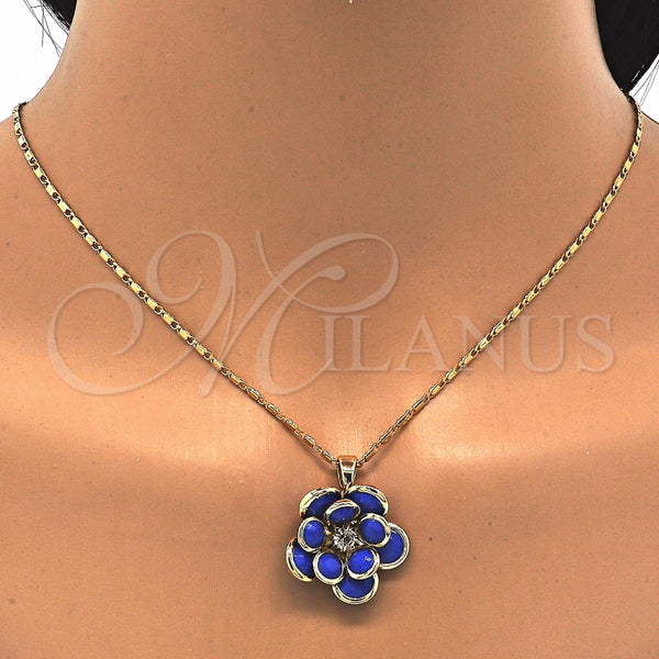 Gold Filled Ring — Earring and Pendant Adult Set Flower Design with — alternate product view — SKU 122100 | Oro Laminado anillo — Earring and Pendant Adult Set flor diseño with — SKU 122100