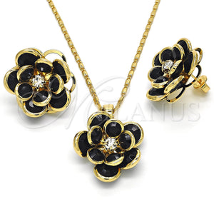 Gold Filled Ring — Earring and Pendant Adult Set Flower Design with — main product view — SKU 122102 | Oro Laminado anillo — Earring and Pendant Adult Set flor diseño with — SKU 122102
