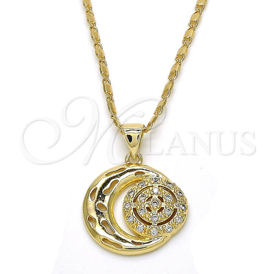 Gold Filled Gold-Filled Moon Necklace 04.156.0147.20 for wholesale, main product view