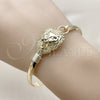 Oro Laminado Individual Bangle, Gold Filled Style Lion Design, Polished, Golden Finish, 07.192.0033.04 (05 MM Thickness, Size 4 (2.25 Diameter))
