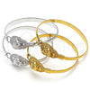 Oro Laminado Individual Bangle, Gold Filled Style Lion Design, Polished, Golden Finish, 07.192.0033.04 (05 MM Thickness, Size 4 (2.25 Diameter))