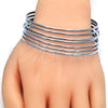 Stainless Steel Semanario Bangle, Polished, Steel Finish, 07.244.0008.05 (02 MM Thickness, Size 5 (2.50 Diameter))