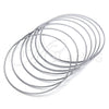 Stainless Steel Semanario Bangle, Polished, Steel Finish, 07.244.0008.05 (02 MM Thickness, Size 5 (2.50 Diameter))