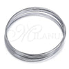 Stainless Steel Semanario Bangle, Polished, Steel Finish, 07.244.0008.05 (02 MM Thickness, Size 5 (2.50 Diameter))