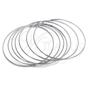 Stainless Steel Jewelry — Semanario Bangle Polished 07. 02 MM Thickness Size — main product view — SKU 122286 | Acero Inoxidable joyería — Semanario Bangle pulido 07. 02 MM Thickness Size — SKU 122286