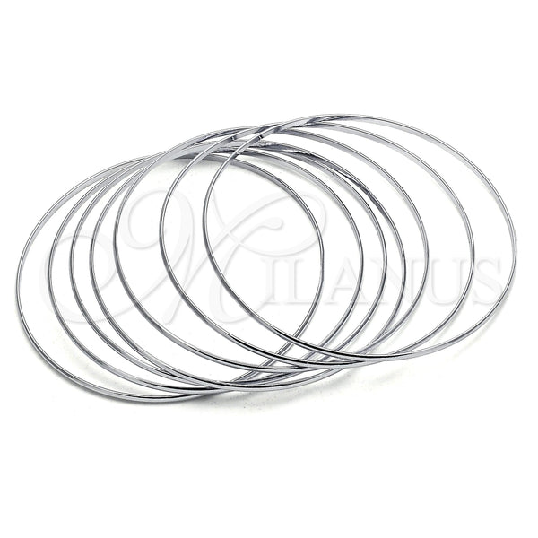 Stainless Steel Jewelry — Semanario Bangle Polished 07. 02 MM Thickness Size — main product view — SKU 122286 | Acero Inoxidable joyería — Semanario Bangle pulido 07. 02 MM Thickness Size — SKU 122286