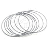 Stainless Steel Semanario Bangle, Polished, Steel Finish, 07.244.0008.05 (02 MM Thickness, Size 5 (2.50 Diameter))
