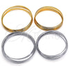 Stainless Steel Semanario Bangle, Polished, Steel Finish, 07.244.0008.05 (02 MM Thickness, Size 5 (2.50 Diameter))