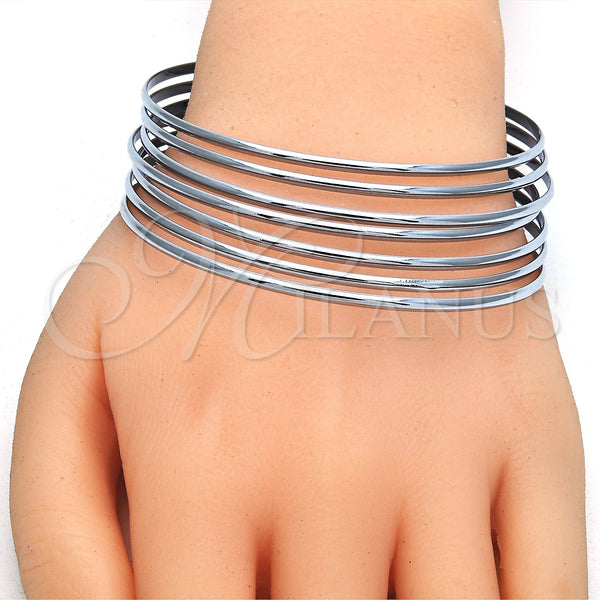 Stainless Steel Jewelry — Semanario Bangle Polished 07. 02 MM Thickness Size — alternate product view — SKU 122288 | Acero Inoxidable joyería — Semanario Bangle pulido 07. 02 MM Thickness Size — SKU 122288