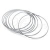 Stainless Steel Semanario Bangle, Polished, Steel Finish, 07.244.0008.06 (02 MM Thickness, Size 6 (2.75 Diameter))