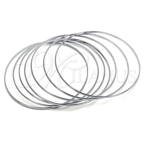 Stainless Steel Jewelry — Semanario Bangle Polished 07. 02 MM Thickness Size — main product view — SKU 122288 | Acero Inoxidable joyería — Semanario Bangle pulido 07. 02 MM Thickness Size — SKU 122288