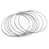 Stainless Steel Semanario Bangle, Polished, Steel Finish, 07.244.0008.06 (02 MM Thickness, Size 6 (2.75 Diameter))